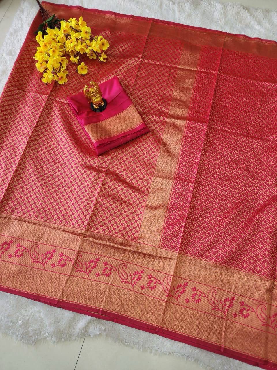 SF 408 Lichi Silk Banarasi Designer Occasion Wear Sarees Exporters In India